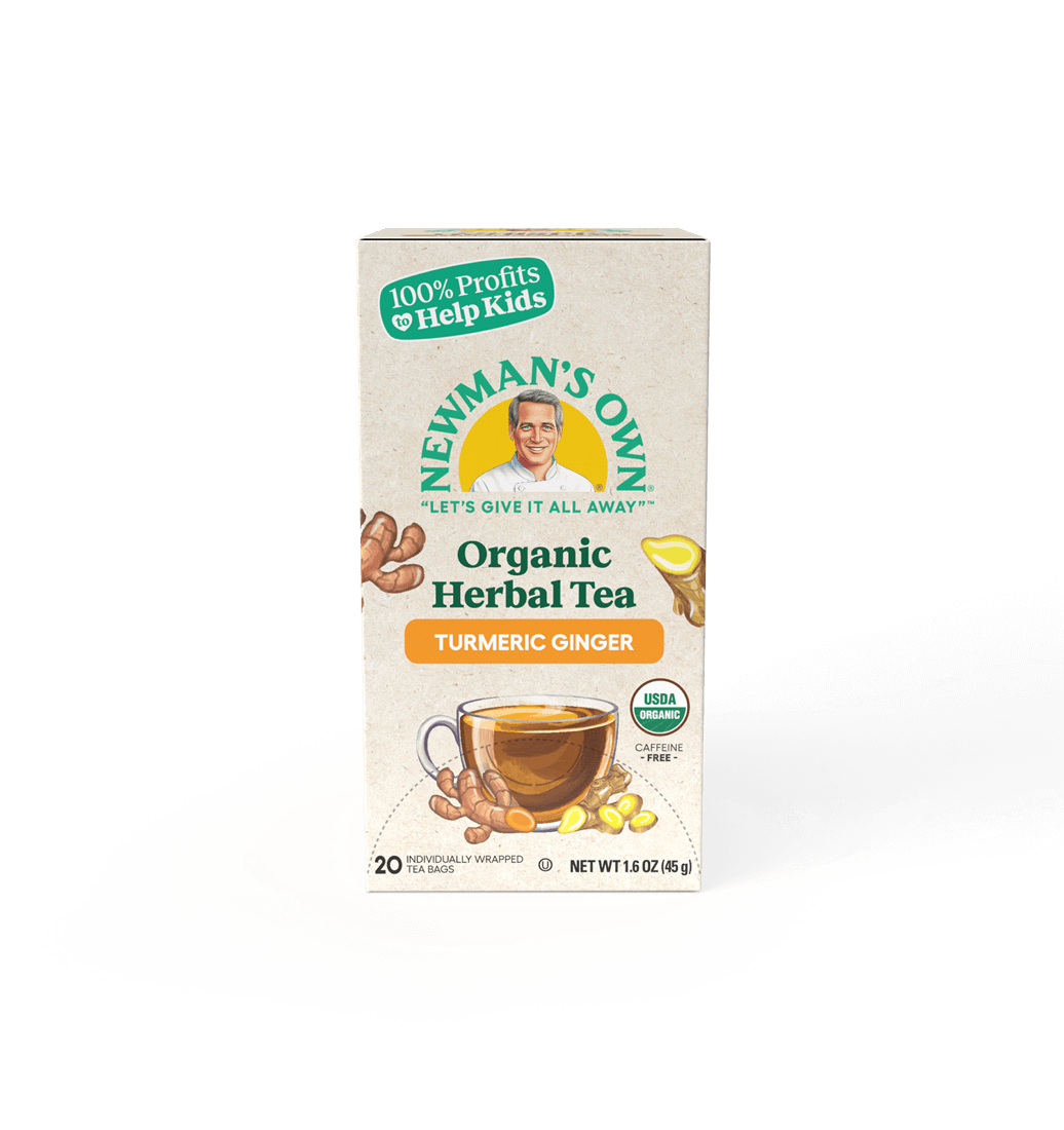 Newman’s Own Organic Turmeric Ginger herbal tea