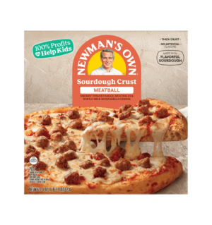 Sourdough Crust Meatball Pizza