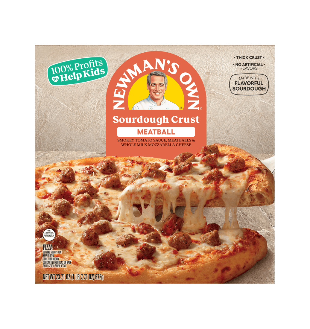 Sourdough Crust Meatball Pizza