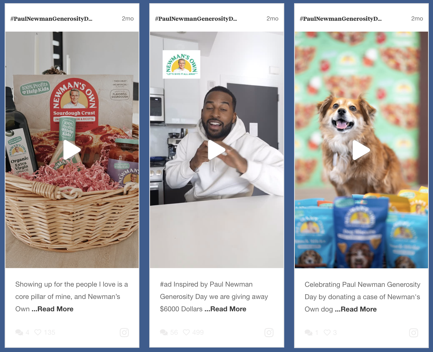 Paul Newman Generosity Day feed